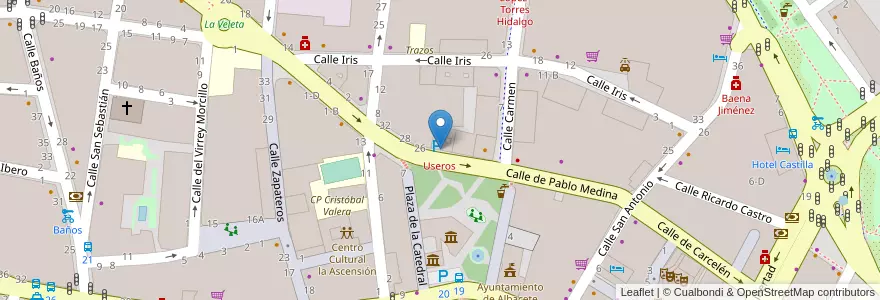 Mapa de ubicacion de Useros en Espagne, Castille-La Manche, Albacete, Albacete.