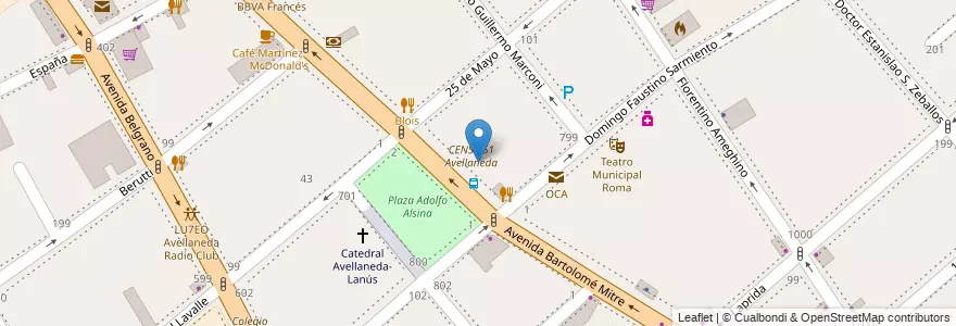 Mapa de ubicacion de UTN Facultad Regional Avellaneda en Arjantin, Buenos Aires, Partido De Avellaneda, Avellaneda.