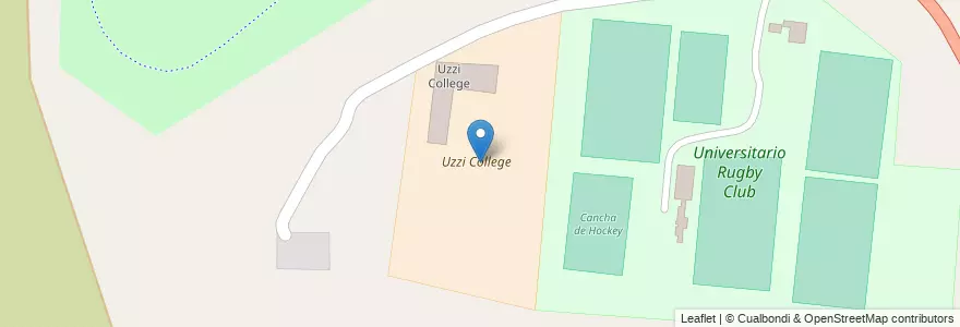 Mapa de ubicacion de Uzzi College en アルゼンチン, サルタ州, Capital, Municipio De Salta.