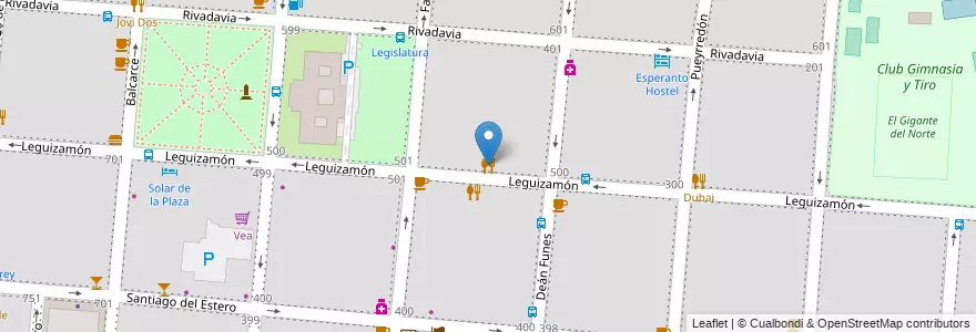 Mapa de ubicacion de Vaikuntha en 아르헨티나, Salta, Capital, Municipio De Salta, Salta.