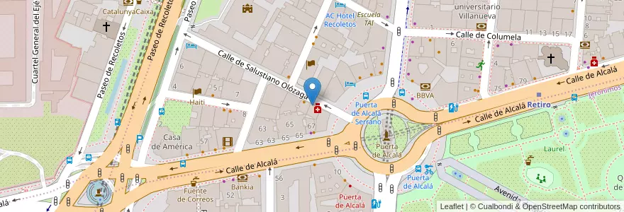 Mapa de ubicacion de Vailima en Испания, Мадрид, Мадрид, Área Metropolitana De Madrid Y Corredor Del Henares, Мадрид.