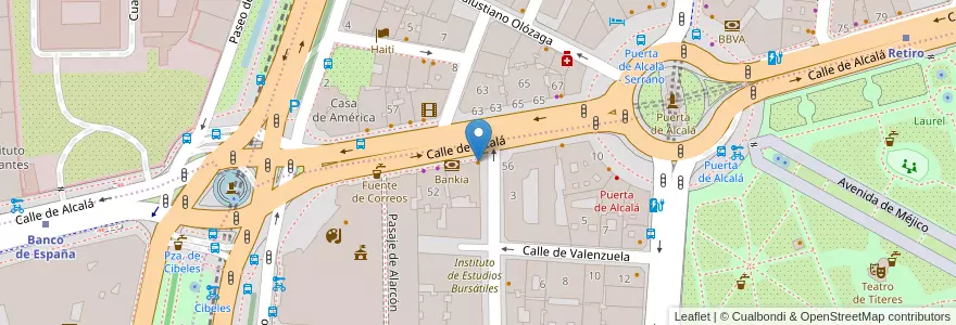 Mapa de ubicacion de Vait Alcalá Pastelería en إسبانيا, منطقة مدريد, منطقة مدريد, Área Metropolitana De Madrid Y Corredor Del Henares, مدريد.