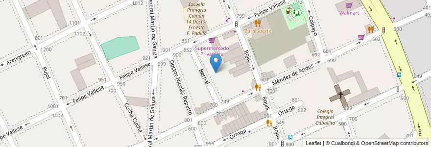 Mapa de ubicacion de valdio, Caballito en 아르헨티나, Ciudad Autónoma De Buenos Aires, 부에노스아이레스, Comuna 6.