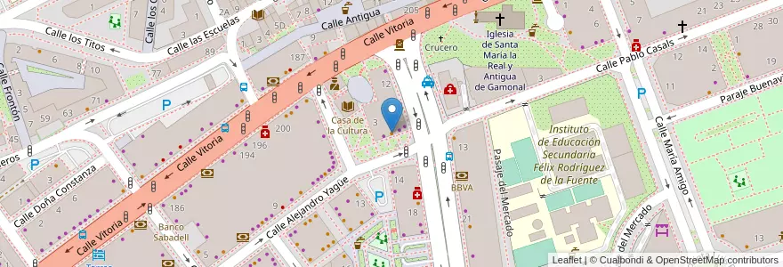 Mapa de ubicacion de Valencia en スペイン, カスティーリャ・イ・レオン州, Burgos, Alfoz De Burgos, Burgos.