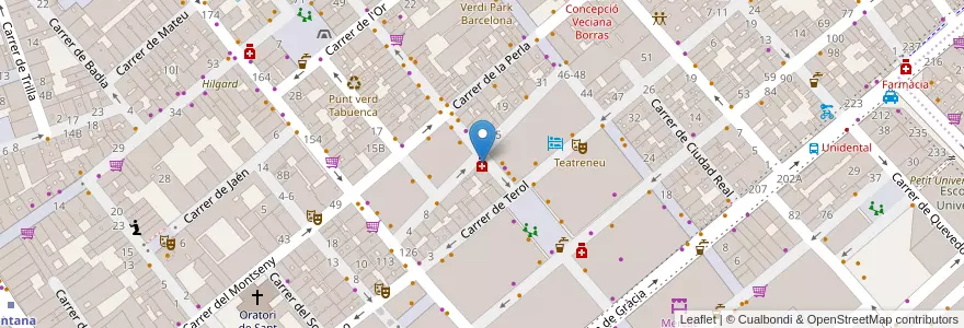 Mapa de ubicacion de Valentines Gelabert en España, Catalunya, Barcelona, Barcelonès, Barcelona.