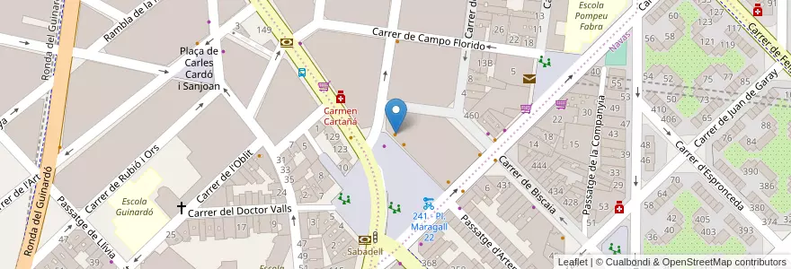 Mapa de ubicacion de Valentino's en Sepanyol, Catalunya, Barcelona, Barcelonès, Barcelona.