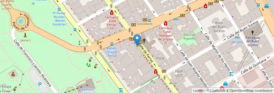 Mapa de ubicacion de Valerian 43 en 西班牙, Comunidad De Madrid, Comunidad De Madrid, Área Metropolitana De Madrid Y Corredor Del Henares, Madrid.