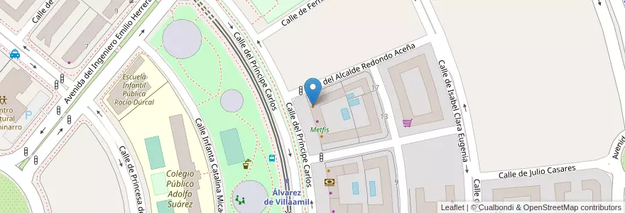 Mapa de ubicacion de Valkiria en Испания, Мадрид, Мадрид, Área Metropolitana De Madrid Y Corredor Del Henares, Мадрид.