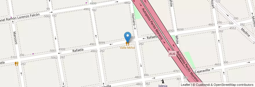 Mapa de ubicacion de Valle Miñor, Villa Luro en 아르헨티나, Ciudad Autónoma De Buenos Aires, Comuna 9, 부에노스아이레스, Comuna 10.