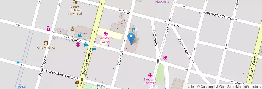 Mapa de ubicacion de Valmotors en الأرجنتين, سانتا في, إدارة العاصمة, سانتا في العاصمة, سانتا في.