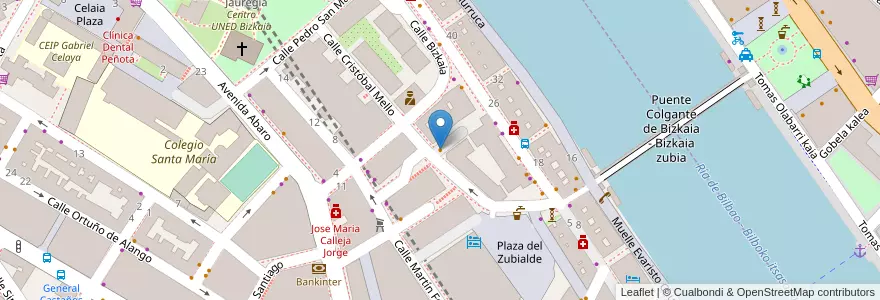 Mapa de ubicacion de vandus en 스페인, Euskadi, Bizkaia, Bilboaldea, Portugalete.