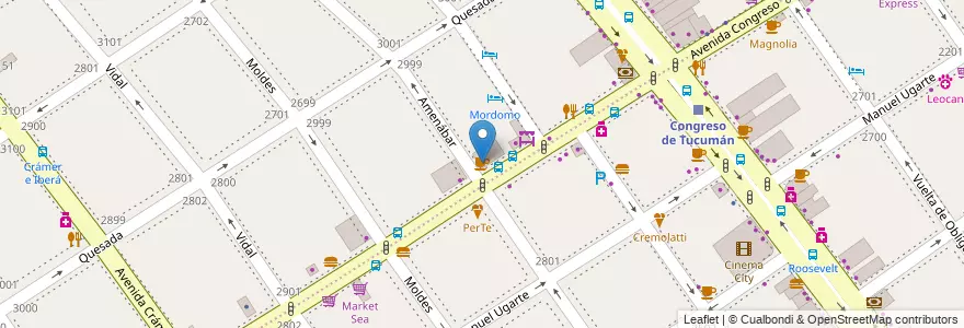 Mapa de ubicacion de Vanshelato, Nuñez en 阿根廷, Ciudad Autónoma De Buenos Aires, 布宜诺斯艾利斯, Comuna 13.