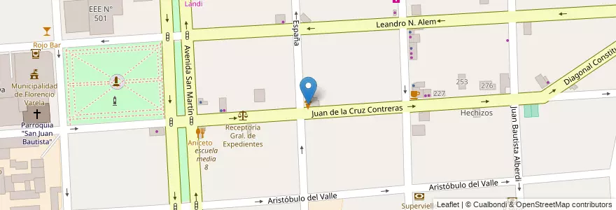 Mapa de ubicacion de Vanshelato en Argentinië, Buenos Aires, Partido De Florencio Varela, Florencio Varela.