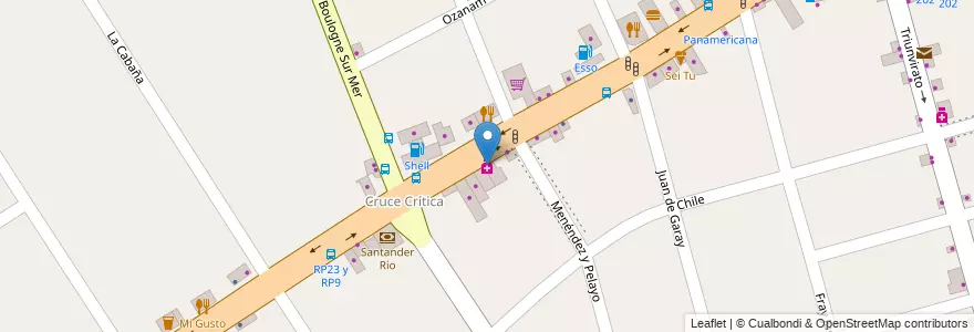 Mapa de ubicacion de Vantage en Argentina, Buenos Aires, Partido De Tigre, Don Torcuato.