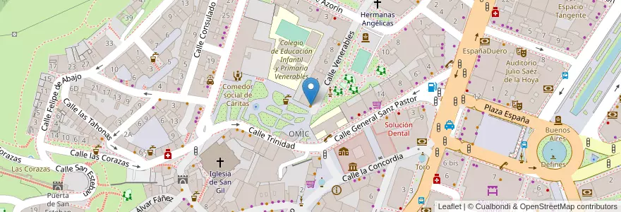 Mapa de ubicacion de Vara café en Испания, Кастилия И Леон, Бургос, Alfoz De Burgos, Burgos.
