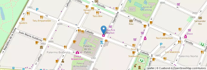 Mapa de ubicacion de Varela, Palermo en アルゼンチン, Ciudad Autónoma De Buenos Aires, ブエノスアイレス, Comuna 14.