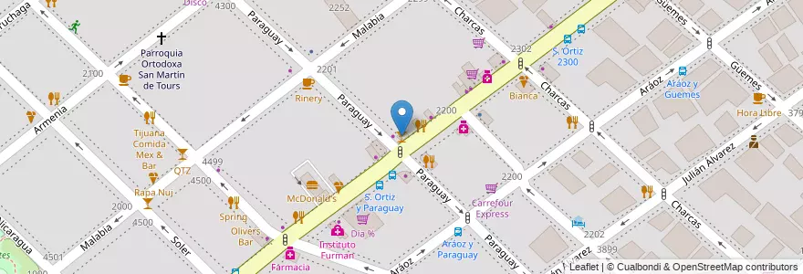 Mapa de ubicacion de Varela Varilita, Palermo en Arjantin, Ciudad Autónoma De Buenos Aires, Buenos Aires, Comuna 14.