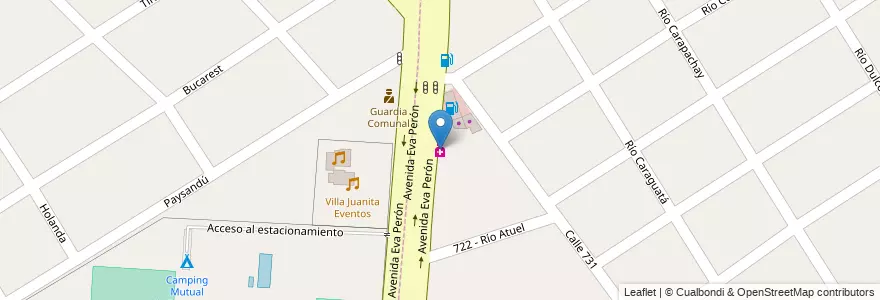 Mapa de ubicacion de Varela en Arjantin, Buenos Aires, Partido De Florencio Varela, Villa Vatteone.