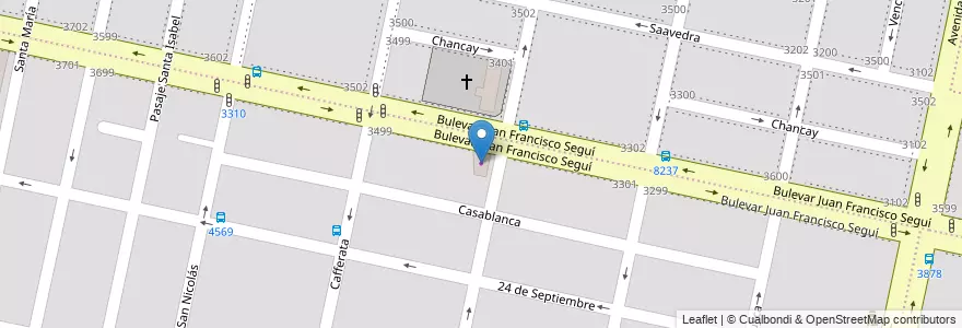 Mapa de ubicacion de Vecchio Automotores en アルゼンチン, サンタフェ州, Departamento Rosario, Municipio De Rosario, ロサリオ.