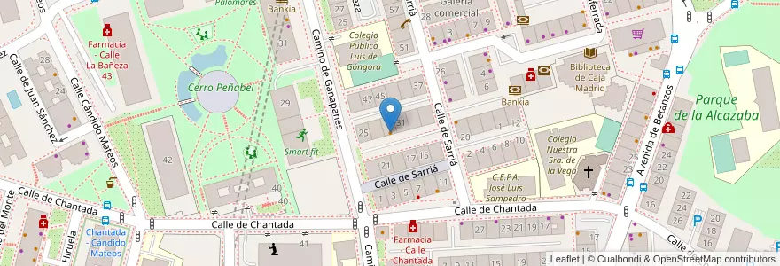 Mapa de ubicacion de Vega en Spanje, Comunidad De Madrid, Comunidad De Madrid, Área Metropolitana De Madrid Y Corredor Del Henares, Madrid.