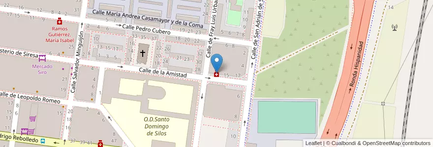 Mapa de ubicacion de Vega Malumbres, Maria Pilar en スペイン, アラゴン州, サラゴサ, Zaragoza, サラゴサ.