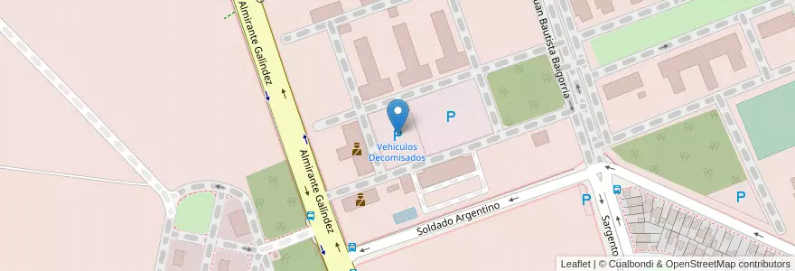 Mapa de ubicacion de Vehículos Decomisados en Argentinien, San Juan, Chile, Rivadavia.