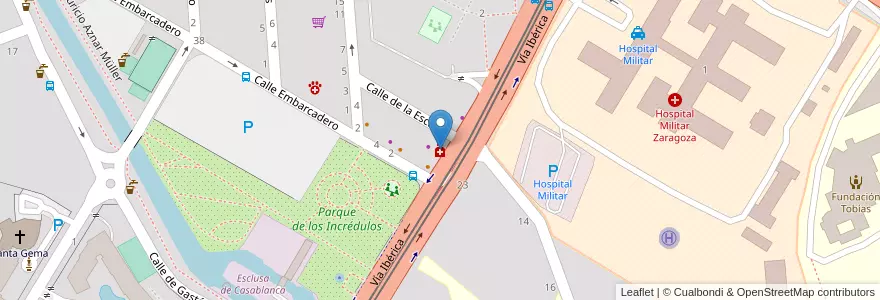Mapa de ubicacion de Velasco Montes, Susana en 스페인, Aragón, 사라고사, Zaragoza, 사라고사.
