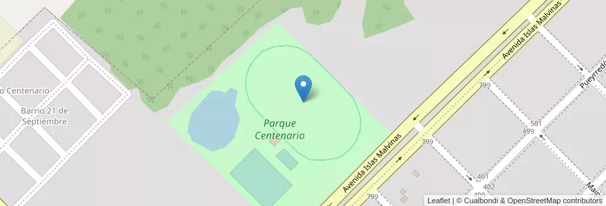 Mapa de ubicacion de Velódromo en アルゼンチン, ミシオネス州, Departamento Apóstoles, Municipio De Apóstoles, Apóstoles.