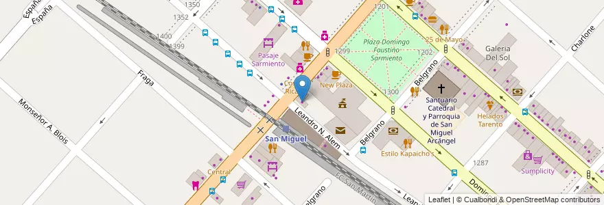 Mapa de ubicacion de Velvet Discount en Argentinien, Provinz Buenos Aires, Partido De San Miguel, San Miguel.