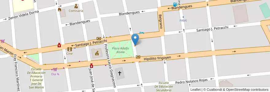 Mapa de ubicacion de Venecia en Argentine, Province De Buenos Aires, Partido De Monte, San Miguel Del Monte.