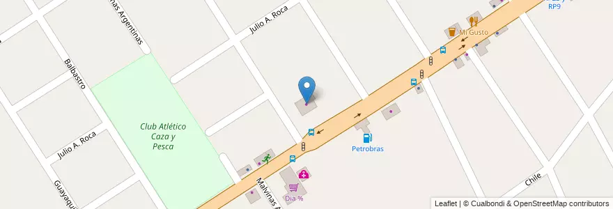 Mapa de ubicacion de Venezia en Arjantin, Buenos Aires, Partido De Tigre, Don Torcuato.