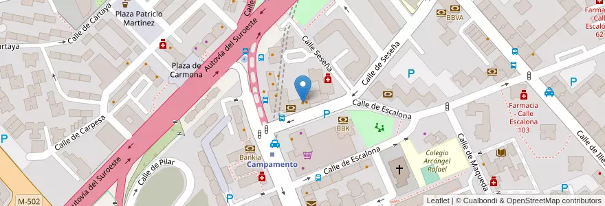 Mapa de ubicacion de Vensal 2 en Sepanyol, Comunidad De Madrid, Comunidad De Madrid, Área Metropolitana De Madrid Y Corredor Del Henares, Madrid.