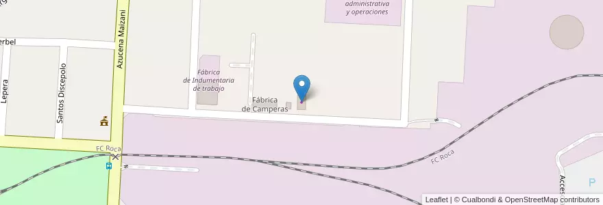 Mapa de ubicacion de Venta de Leña en 阿根廷, 智利, 內烏肯省, Departamento Confluencia, Municipio De Plaza Huincul, Plaza Huincul.