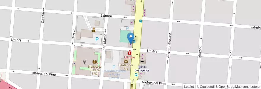 Mapa de ubicacion de Venta de Muebles de Madera en アルゼンチン, ブエノスアイレス州, Partido De Campana.