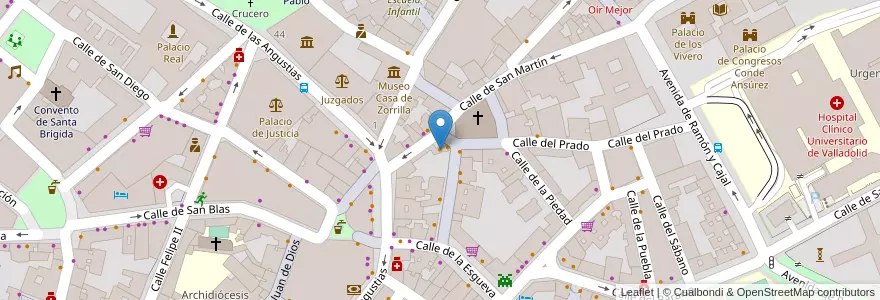 Mapa de ubicacion de Venta del fraile en スペイン, カスティーリャ・イ・レオン州, Valladolid, Valladolid.