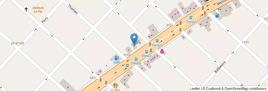 Mapa de ubicacion de Venta en Gancho y Troceo en Arjantin, Buenos Aires, Partido De La Matanza, San Justo.