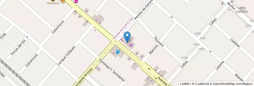 Mapa de ubicacion de Ventiladores de Techo en الأرجنتين, بوينس آيرس, Partido De San Miguel, San Miguel.