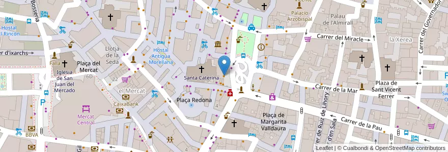 Mapa de ubicacion de Vento en İspanya, Comunitat Valenciana, València / Valencia, Comarca De València, València.