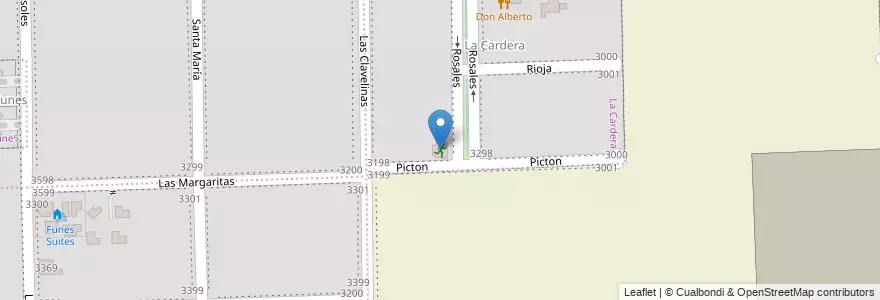 Mapa de ubicacion de Vera Wellness en Arjantin, Santa Fe, Departamento Rosario, Municipio De Funes, Funes.