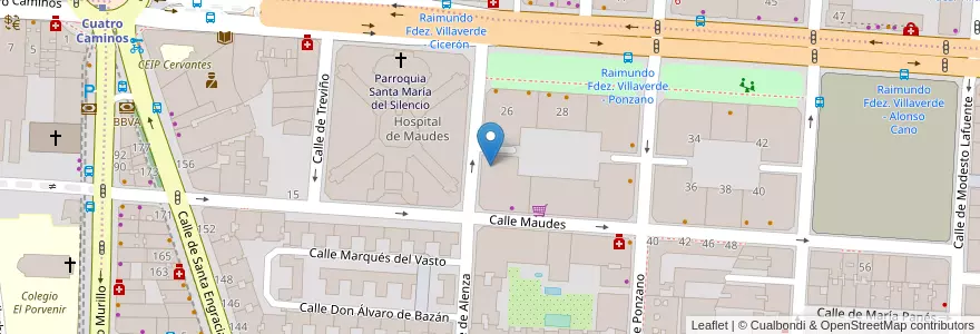 Mapa de ubicacion de Verbo Encarnado en Sepanyol, Comunidad De Madrid, Comunidad De Madrid, Área Metropolitana De Madrid Y Corredor Del Henares, Madrid.