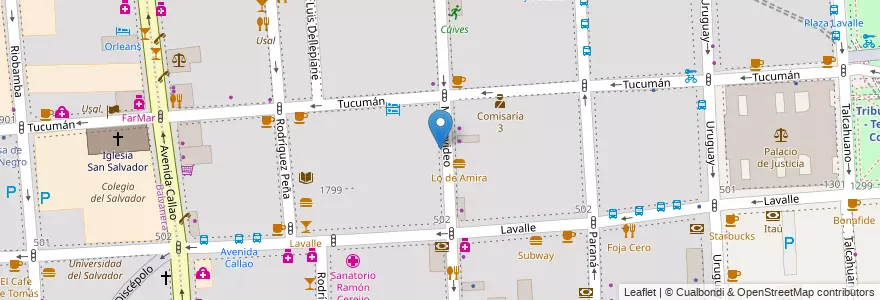 Mapa de ubicacion de Verde Limón, San Nicolas en Argentina, Ciudad Autónoma De Buenos Aires, Comuna 1, Buenos Aires.