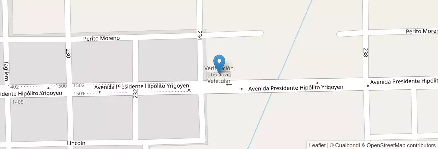 Mapa de ubicacion de Verificación Técnica Vehicular en Arjantin, Buenos Aires, Partido De Lobos, Empalme Lobos.