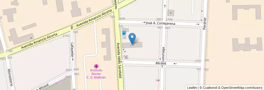 Mapa de ubicacion de Verificación Técnica Vehicular Vélez Sársfield, Barracas en アルゼンチン, Ciudad Autónoma De Buenos Aires, Comuna 4, ブエノスアイレス.
