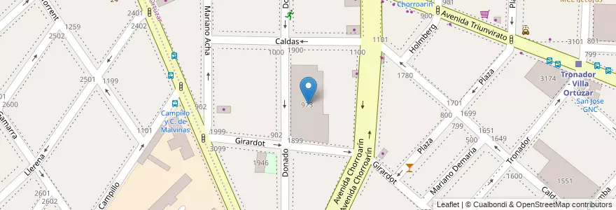 Mapa de ubicacion de Verificación Técnica Vehicular Villa Ortúzar, Parque Chas en 아르헨티나, Ciudad Autónoma De Buenos Aires, 부에노스아이레스, Comuna 15.
