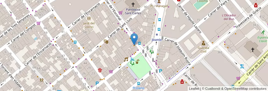 Mapa de ubicacion de Vermuteria Lou en Espanha, Catalunha, Barcelona, Barcelonès, Barcelona.