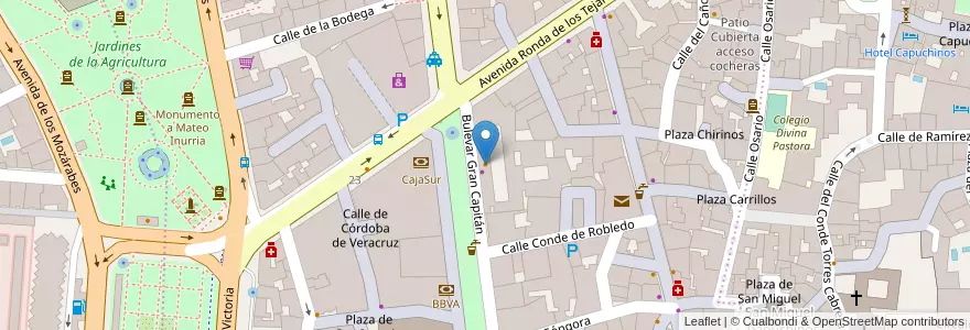 Mapa de ubicacion de Versalles en スペイン, アンダルシア州, コルドバ, コルドバ.