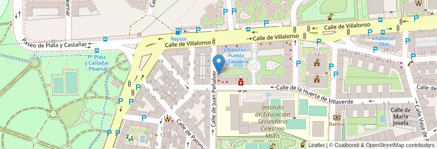 Mapa de ubicacion de Vertical Bar de copas en Spanien, Autonome Gemeinschaft Madrid, Autonome Gemeinschaft Madrid, Área Metropolitana De Madrid Y Corredor Del Henares, Madrid.