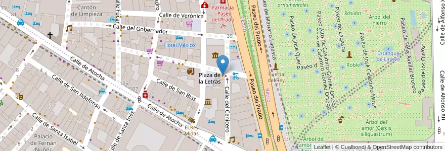 Mapa de ubicacion de Vertical Caffè en إسبانيا, منطقة مدريد, منطقة مدريد, Área Metropolitana De Madrid Y Corredor Del Henares, مدريد.
