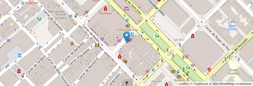 Mapa de ubicacion de Vesta en Espanha, Catalunha, Barcelona, Barcelonès, Barcelona.