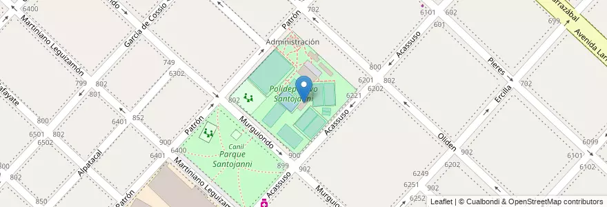 Mapa de ubicacion de Vestuarios, Liniers en Argentinië, Ciudad Autónoma De Buenos Aires, Comuna 9, Buenos Aires.